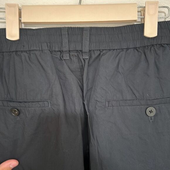 NWT All Saints‎ Mens Black Wide Tapered Fit Elastic Waist Pismo Trouser Size 34 - Picture 9 of 13